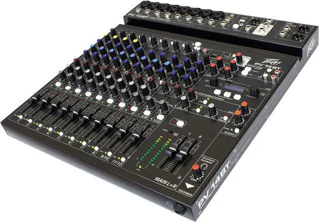 Alt view image 3 of 5 - Peavey PV 14 BT 14 Channel Compact Mixer with Bluetooth