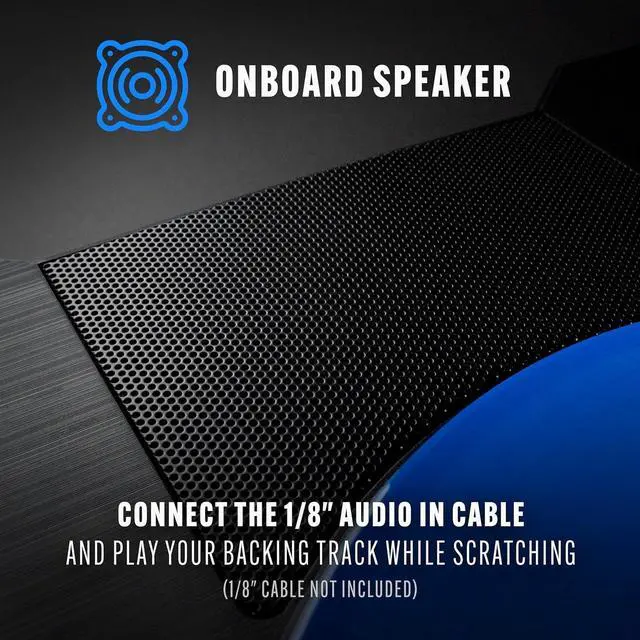 Alt view image 6 of 9 - Stanton STX - Portable Scratch DJ Turntable with Innofader Nano Crossfader, Bluetooth, Pitch Slider, USB Recording, Speaker, 2 Rechargeable Batteries
