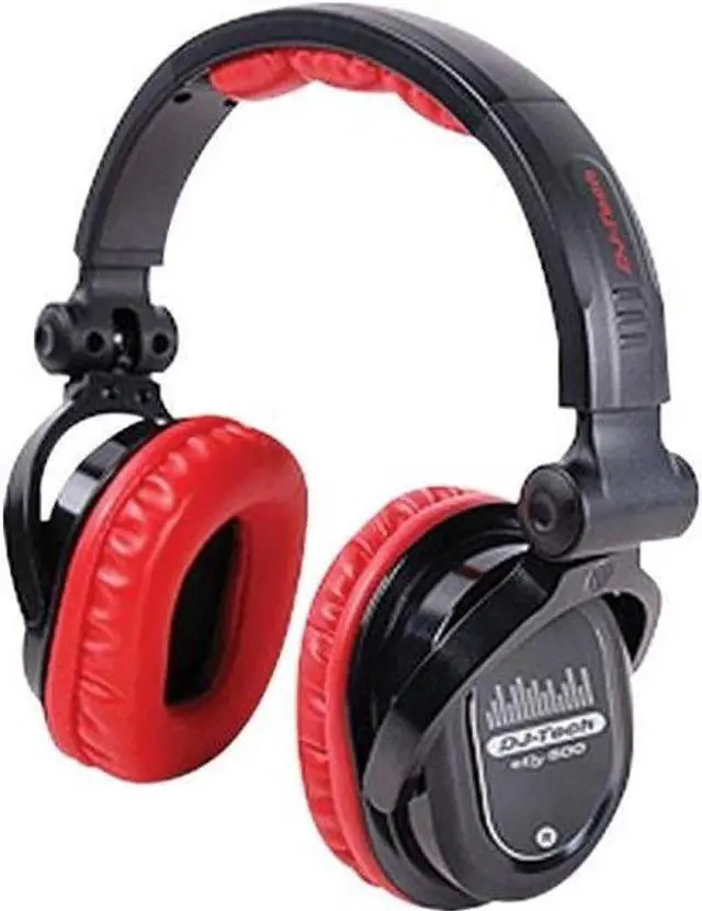 Alt view image 4 of 8 - Professional Headphones from World Famous DJ Chris Garcia w/1/4-inch adapter & 1/8-inch adapter, RED