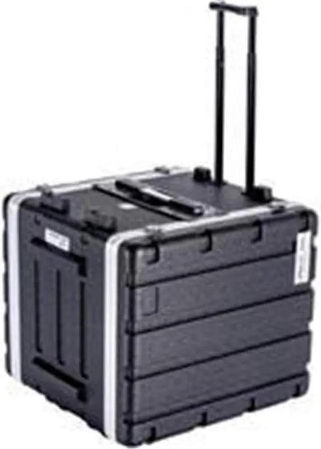 Alt view image 4 of 9 - Deejayled TBH12UABSWHEELS 12u Abs Case With Wheels Locks