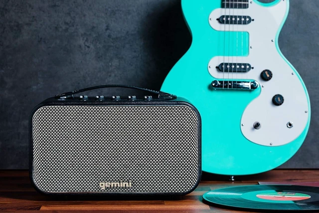 Alt view image 11 of 16 - Gemini GTR-300 GTR Portable Bluetooth Speaker (GTR-300, 60 Watts, Guitar and Microphone Inputs)