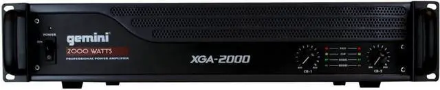 Alt view image 11 of 12 - GEMINI XGA-2000 2000W PEAK PRO POWER AMPLIFIER