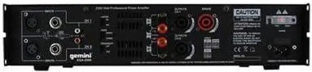 Alt view image 12 of 12 - GEMINI XGA-2000 2000W PEAK PRO POWER AMPLIFIER