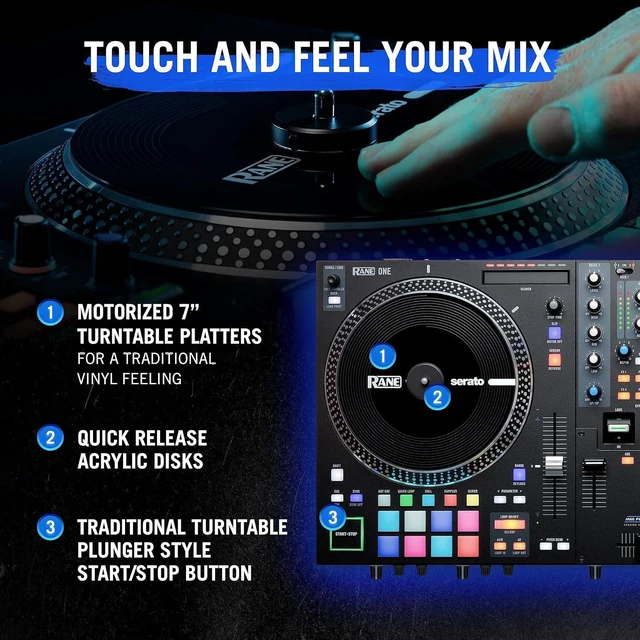 New Rane Controller Rane DJ One All-in-One Motorized Professional DJ Controller for Serato ...