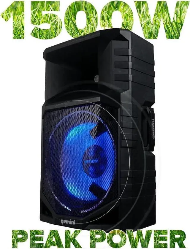 Alt view image 18 of 20 - Gemini GSWT1500PK Portable Water Resistant Wireless Bluetooth Party Speaker