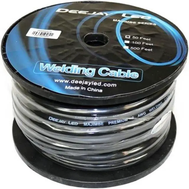 Main image of Deejay LED TBH050WELD Copper Power Cable for Vehicular Audio Amplifiers or Arc Welding