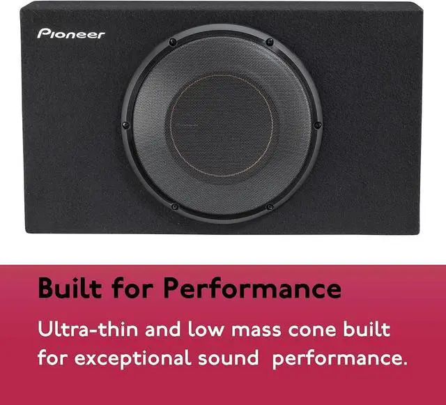 Alt view image 6 of 10 - Pioneer TS-D10LB 10" 1300W Max Power Single 2 Voice Coil Subwoofer Enclosure