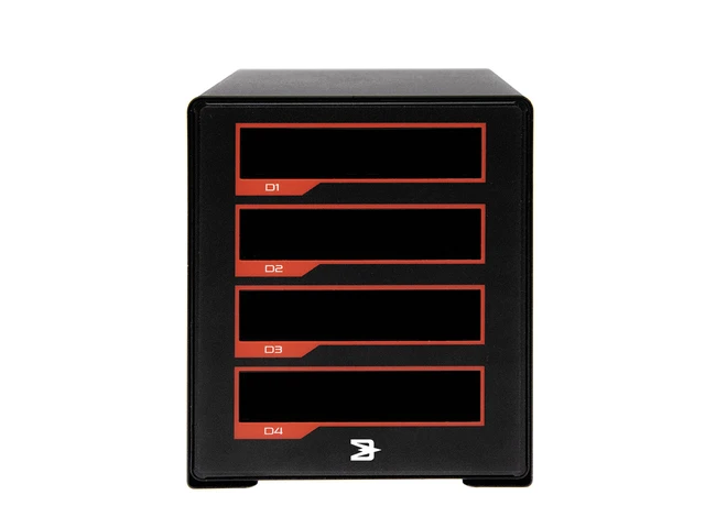 Alt view image 3 of 7 - BLACKJET TX-4DS 4-Bay Thunderbolt 3 Docking System