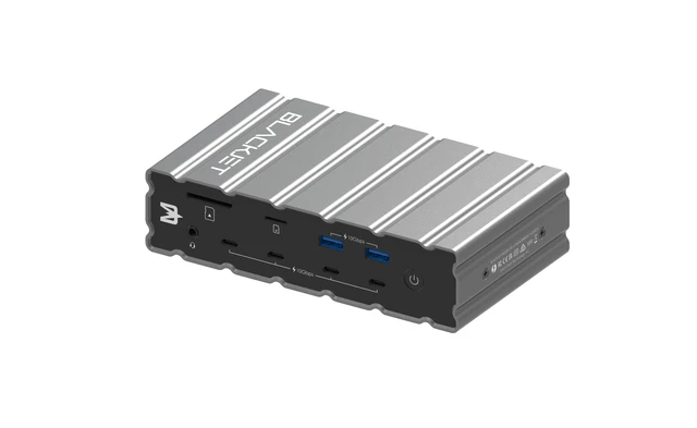Alt view image 2 of 7 - BLACKJET RX-4 RAIDEN Thunderbolt 4 Docking Station (SPACE GRAY)