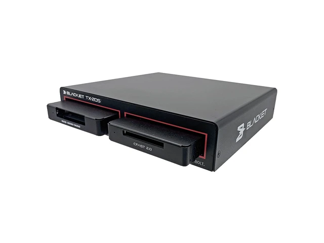 Alt view image 4 of 7 - BLACKJET TX-2DS 2-Bay Thunderbolt 3 Docking System