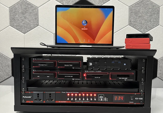 Alt view image 5 of 7 - BLACKJET TX-2DS 2-Bay Thunderbolt 3 Docking System