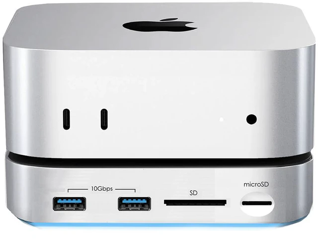 Alt view image 3 of 7 - BLACKJET MiniRaiden Thunderbolt 5 Dock for Mac Mini M6/M5 Pro/M4