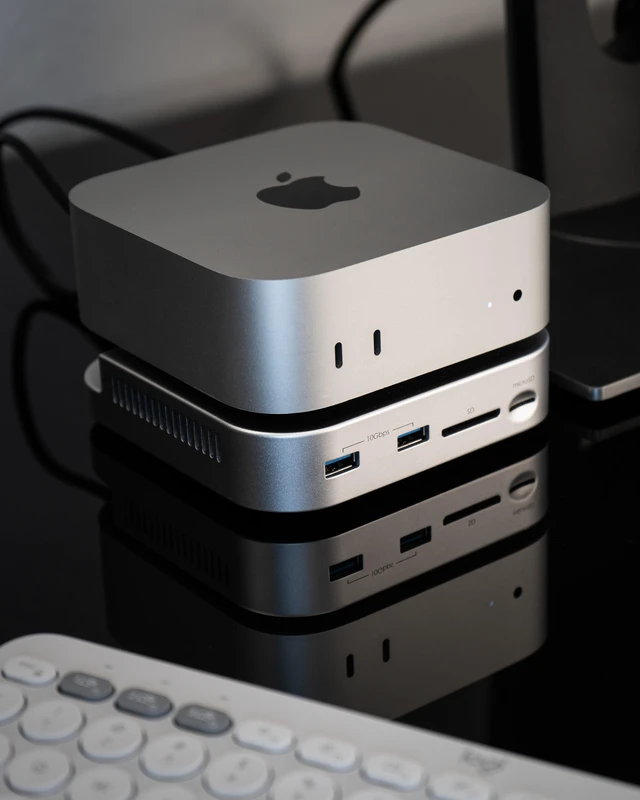 Alt view image 2 of 7 - BLACKJET MiniRaiden Thunderbolt 5 Dock for Mac Mini M6/M5 Pro/M4