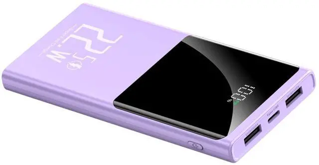 Alt view image 7 of 7 - 10000mAh Portable Power Bank Charger, 22.5W Fast Charging, PD3.0 QC4.0, USB-C Slim Battery Pack, For IPhone Samsung Google IPad