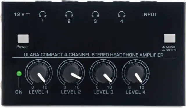 Main image of COKYISS Ultra-Compact Headphone Amplifier,4 Channel Stereo Headphone Amplifier,Multi-Function Microphone Mini Professional Stereo Headphone Splitter