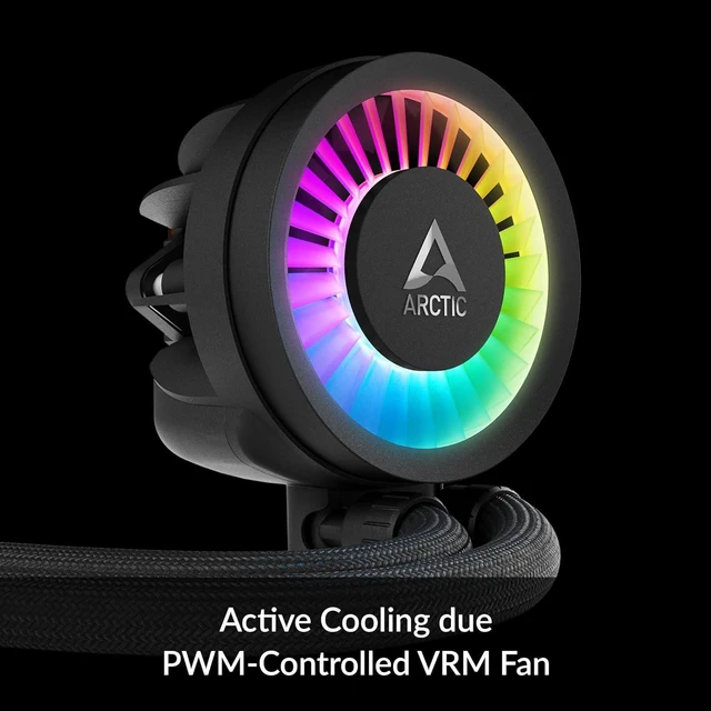 Alt view image 5 of 6 - ARCTIC Liquid Freezer III 360 A-RGB - Water Cooling PC, All-in-One CPU AIO Water Cooler, efficient PWM-Controlled Pump, Fan: 200-1800 RPM, LGA1851 and LGA1700 Contact Frame