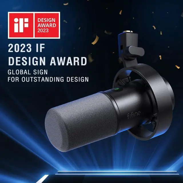 Alt view image 2 of 6 - FIFINE Dynamic Microphone, XLR/USB Podcast Recording PC Microphone for Vocal Voice-Over Streaming, Studio Metal Mic with Mute, Headphone Jack, Monitoring Volume Control, Windscreen-Amplitank K688