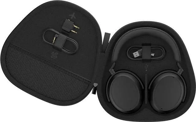Alt view image 3 of 6 - Sennheiser Consumer Audio Momentum 4 Wireless Headphones - Bluetooth Headset for Crystal-Clear Calls with Adaptive Noise Cancellation, 60h Battery Life, Lightweight Folding Design - Black )
