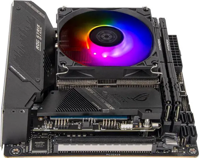 Alt view image 4 of 7 - SilverStone Technology Hydrogon H90 ARGB - Horizontal CPU Cooler with 4 Heat-Pipes and 92mm PWM ARGB Fan, Intel LGA 2066/2011/1700/1200/115x & AMD Socket AM4, SST-HYH90-ARGB