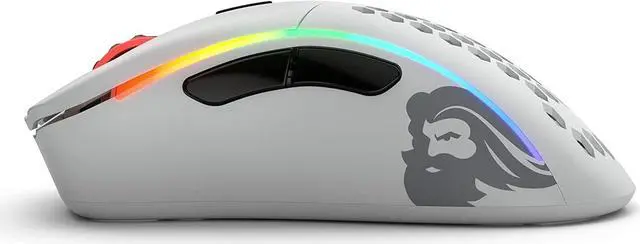 Alt view image 2 of 6 - Glorious Model D Wireless Gaming Mouse - 69g Superlight, Lag Free 2.4Ghz Wireless, Up to 71 Hour Battery, RGB, BAMF Sensor, Ergonomic, 6 Buttons - Matte White