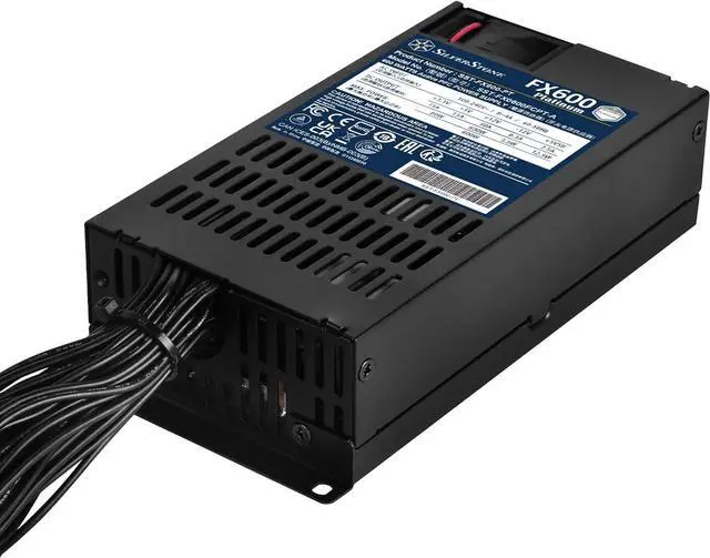 Alt view image 5 of 7 - SilverStone Technology FX600 Platinum Cybenetics Platinum 600W FlexATX Power Supply (SST-FX600-PT)