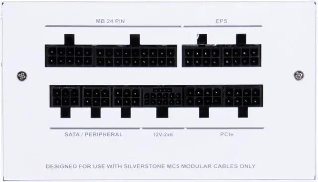 Alt view image 2 of 6 - SilverStone Technology DA850R Gold 80 Plus Gold 850W ATX 3.0 & PCIe 5.0 Power Supply with White casing, White Fan, and White Cables, SST-DA850R-GMA-WWW (SST-AX0850MCGD-C)
