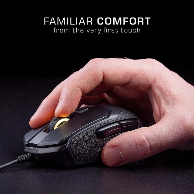 Alt view image 3 of 6 - ROCCAT Kain 100 Aimo RGB PC Gaming Mouse - Black
