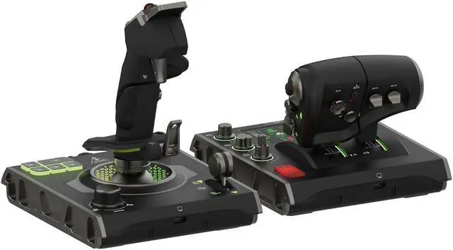 Alt view image 3 of 7 - Turtle Beach VelocityOne Flightdeck Universal HOTAS Simulation System Joystick & Throttle for Air & Space Combat Simulation For Windows 10 & 11 PCs  Touch Display & Buttons, 139 Programmable Controls