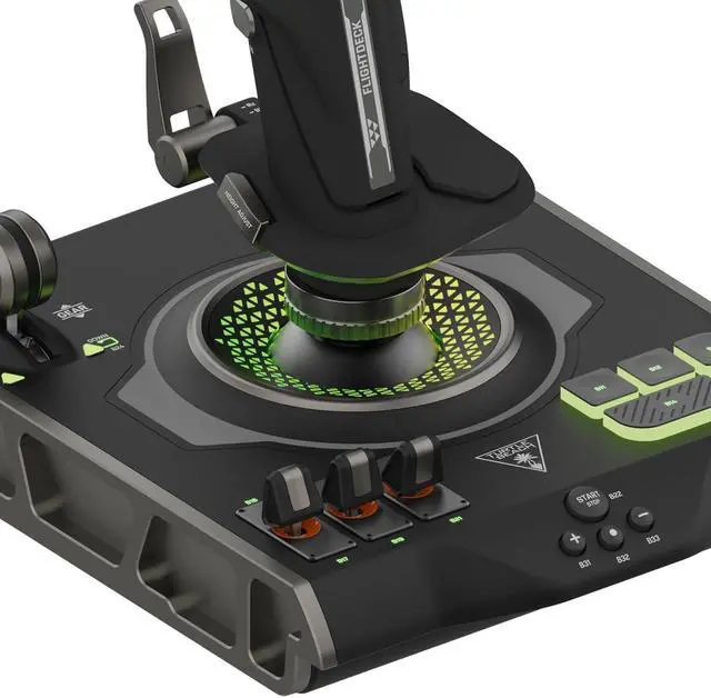 Alt view image 5 of 7 - Turtle Beach VelocityOne Flightdeck Universal HOTAS Simulation System Joystick & Throttle for Air & Space Combat Simulation For Windows 10 & 11 PCs  Touch Display & Buttons, 139 Programmable Controls