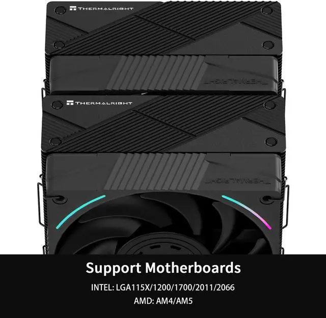 Alt view image 3 of 6 - Thermalright Phantom Spirit 120 EVO CPU Cooler,7×6mm Heat Pipes CPU Air Cooler,Dual PWM Fan Computer Cooling,2150RPM Speed,for AMD AM4 AM5/Intel 1700/1150/1151/1200/17XX/2011