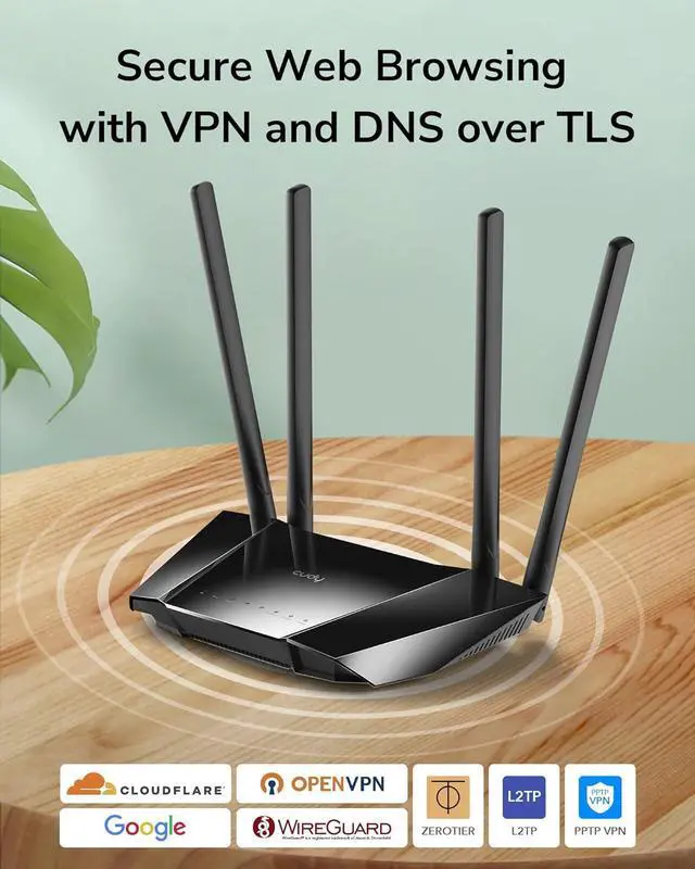 Alt view image 6 of 7 - Cudy N300 WiFi Unlocked 4G LTE Modem Router with SIM Card Slot, 300Mbps WiFi, LTE Cat4, EC25-AFX Qualcomm Chipset, 5dBi High Gain Antennas, FDD, DDNS, VPN, Cloudflare, Plug and Play, LT400