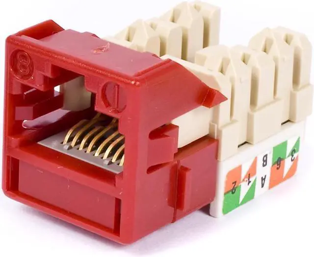 Main image of Commscope UNJ600-RD Uniprise Cat6 M-Series Modular Jack, Red