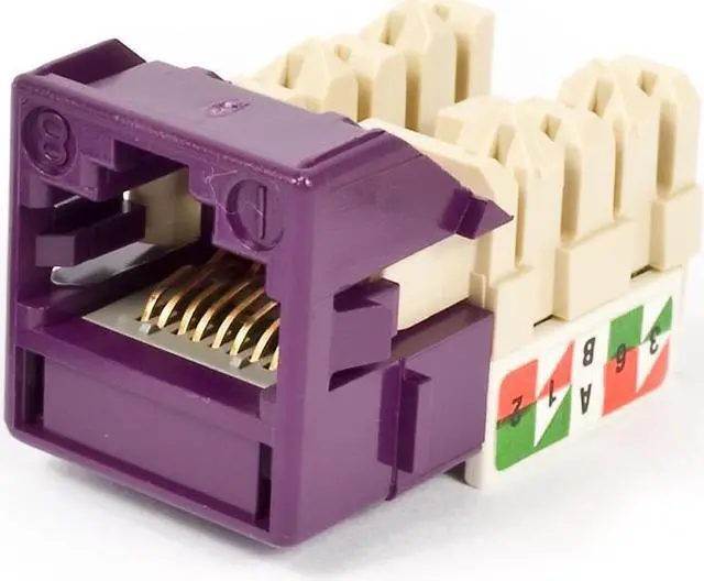 Main image of Commscope UNJ600-VL Uniprise Cat6 Modular Jack, Violet/Purple