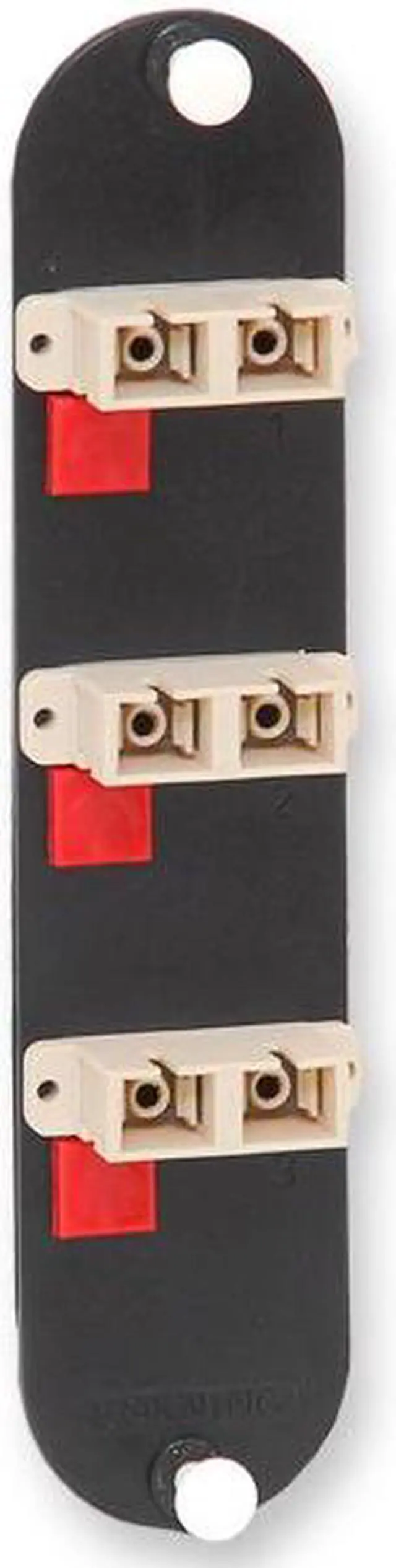 Main image of Corning CCH-CP06-91 Closet Connector Housing Panel with 3 SC Duplex OM1 Multimode 62.5um Adapters