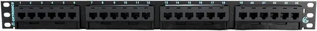Main image of Ortronics Clarity 6 OR-PHD66U24 Cat6 High Density 24-Port Network Patch Panel