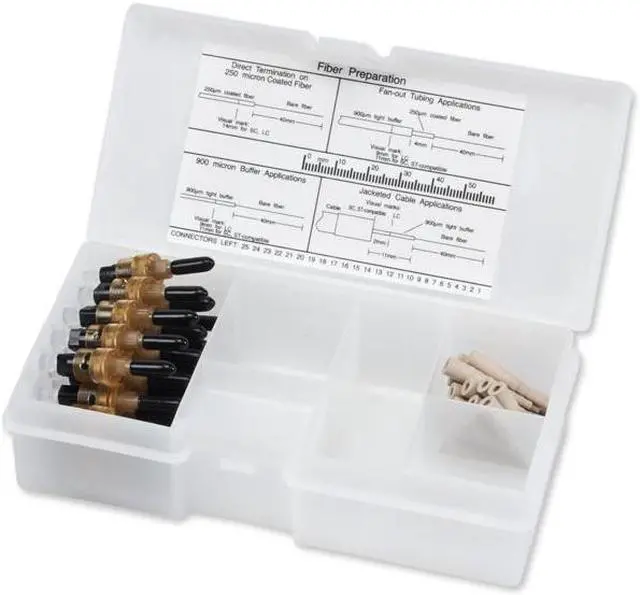 Main image of Corning 95-000-51-Z Unicam ST OM1 Multimode 62.5um Fiber Optic Connector, Organizer Pack of 25