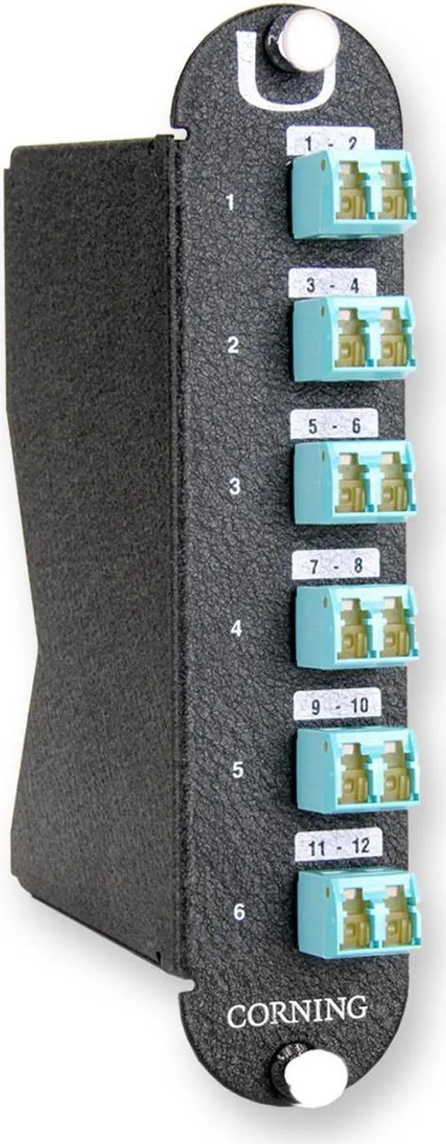 Main image of Corning CCH-UM12-05-93Q Closet Connector Housing Module, 12 Fiber Shuttered LC Duplex to MTP Module, Multimode 50um OM4
