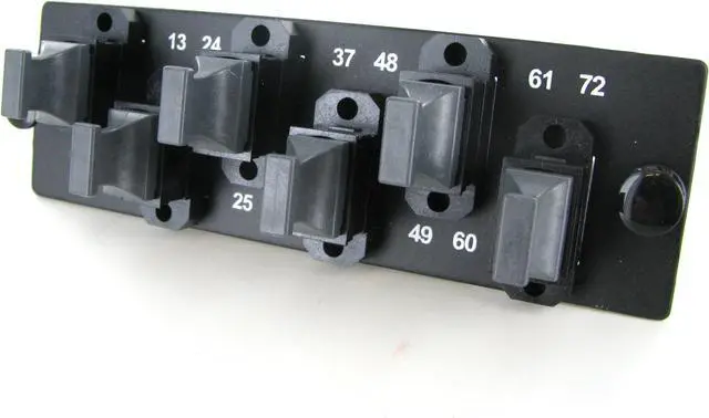 Alt view image 2 of 4 - Panduit FAPH6W12BLMTP 72-Fiber Opticom Horizontal Fiber Optic Adapter Panel, MTP/MPO