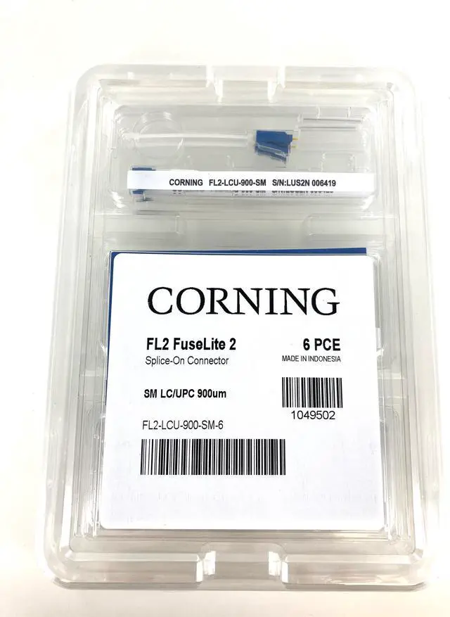 Main image of Corning FL2-LCU-900-SM-6 FuseLite 2 Splice-on Connector LC UPC Singlemode SM OS2, 6-Pack