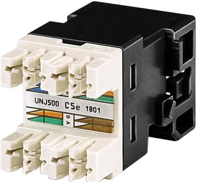 Main image of Commscope UNJ500-BK Cat5e M-Series Modular Jack, Black, 760237765