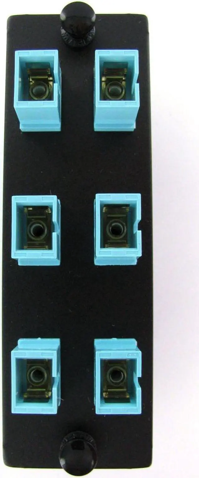 Main image of Panduit FAP6WAQSCZ Fiber Optic Adapter Panel, 6 SC Simplex OM3/OM4 MM 50um