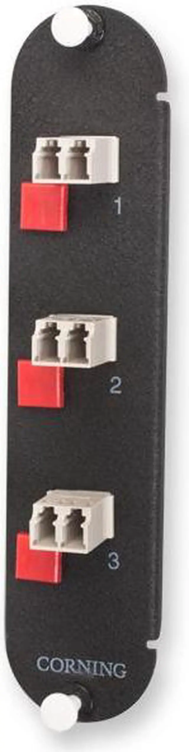 Main image of Corning CCH-CP06-A8 Fiber Adapter Panel, 3 LC Duplex OM1 MM 62.5