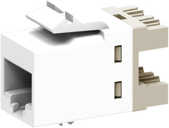Commscope USL10G Uniprise SL-Series RJ45 Cat6a Jack, Alpine White ...