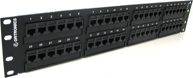 Main image of SP6U48 ORTRONICS 48 PORT PATCH PANEL CAT6