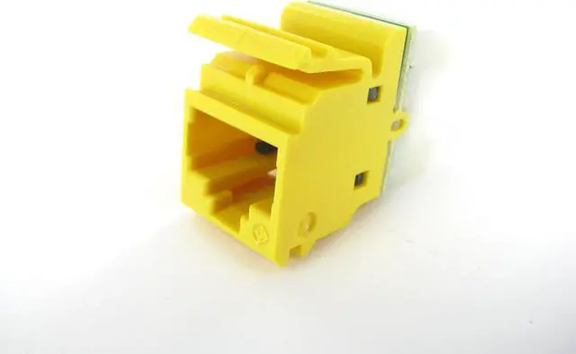 Main image of Siemon MX6-F05 Cat6 RJ45 Flat Modular Jack, Yellow