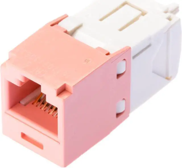 Main image of Panduit CJ688TGPK Mini-Com TX6 Plus Cat6 Jack Module, Pink