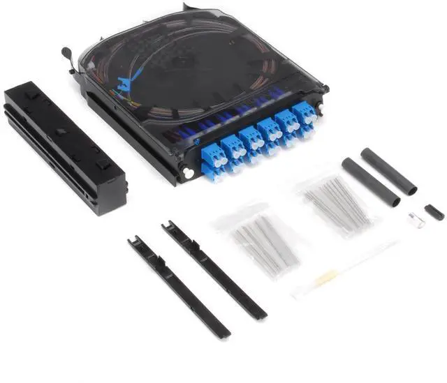 Alt view image 5 of 5 - Corning CCH-CS24-A9-P00RJ Pigtailed Splice Cassette, 24 Fiber, LC UPC Duplex Singlemode (OS2), Ribbon