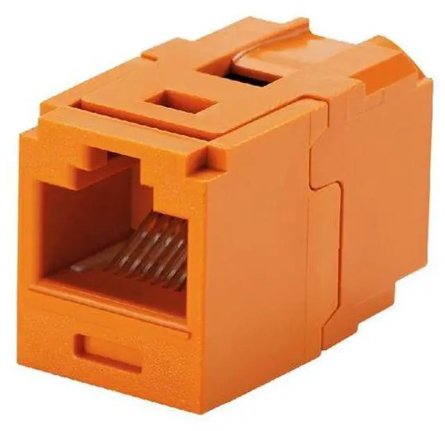 Main image of Panduit CC688OR Mini-Com Cat6 Coupler Module, Orange RJ45 8P8C