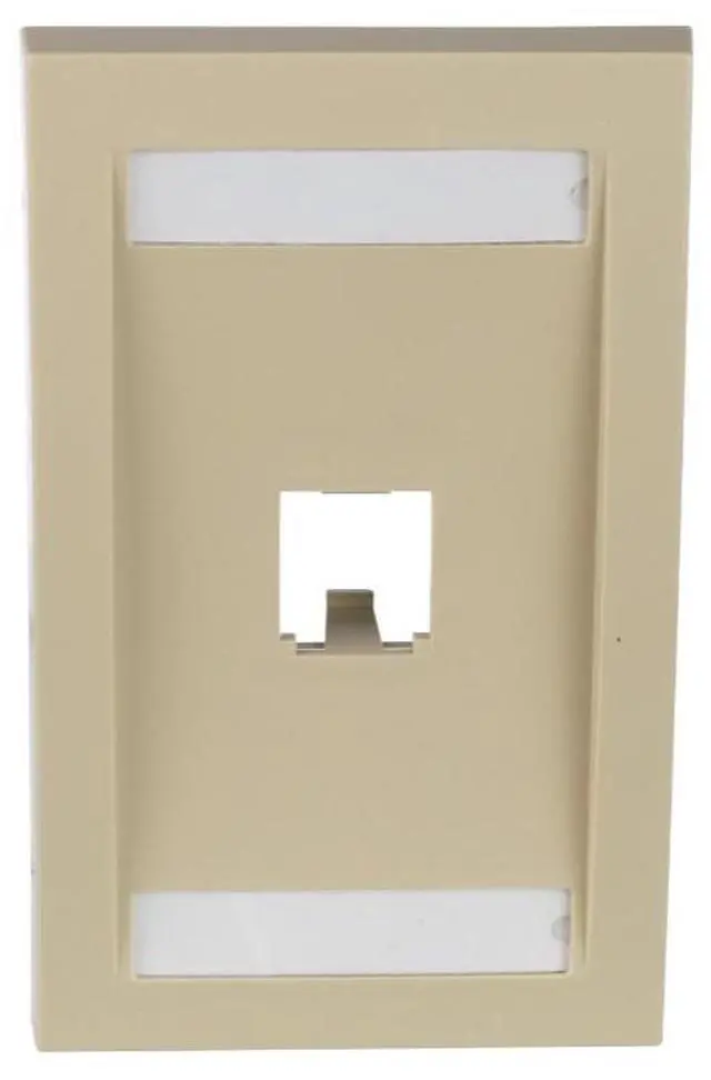 Main image of Panduit CFPE1EIY 1-Port Mini-Com Single-Gang Faceplate, Executive Series, Electric Ivory