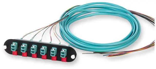Main image of Corning CCH-CP12-E4-P03SH Pigtailed Fiber Adapter Panel, 12 Fiber LC Duplex 50um Multimode MM OM4